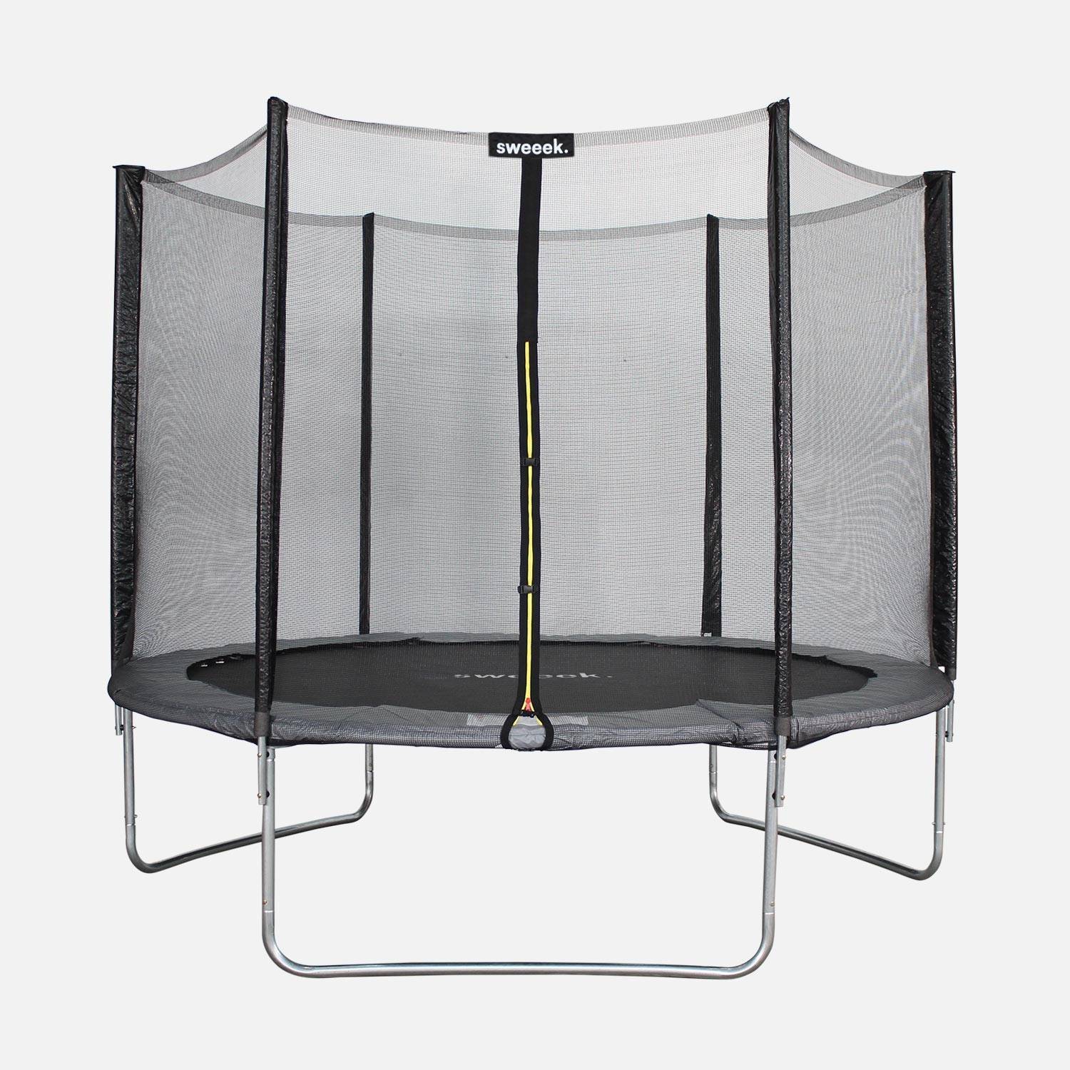 10ft trampoline with safety net, Grey