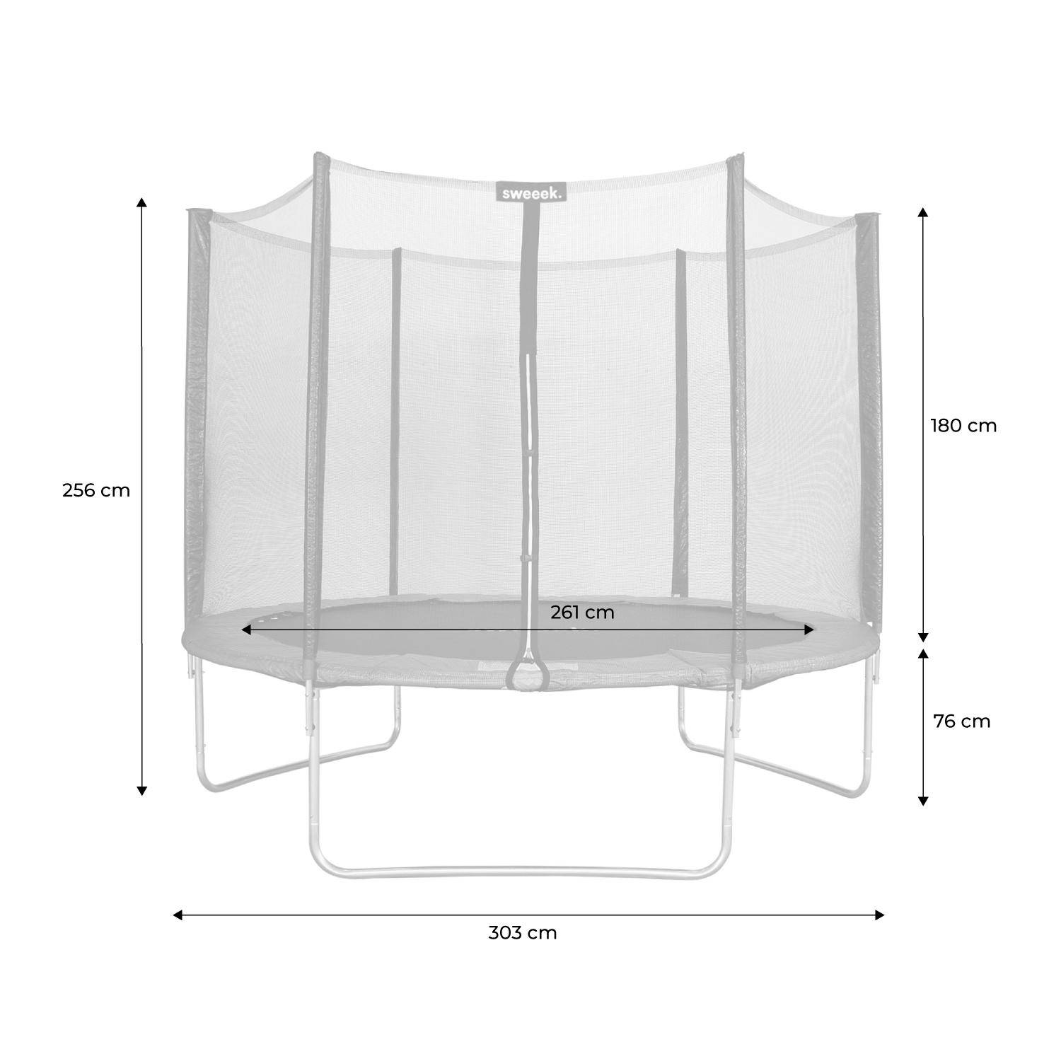 Trampolino da giardino rotondo 305 cm+ scaletta + kit di ancoraggio