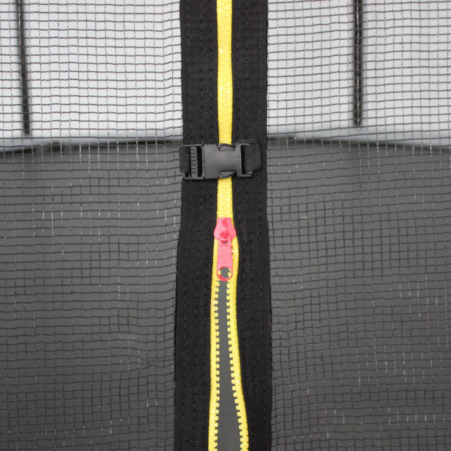 12ft trampoline with safety net, Saturne, Grey, 365x365x80 cm Photo2