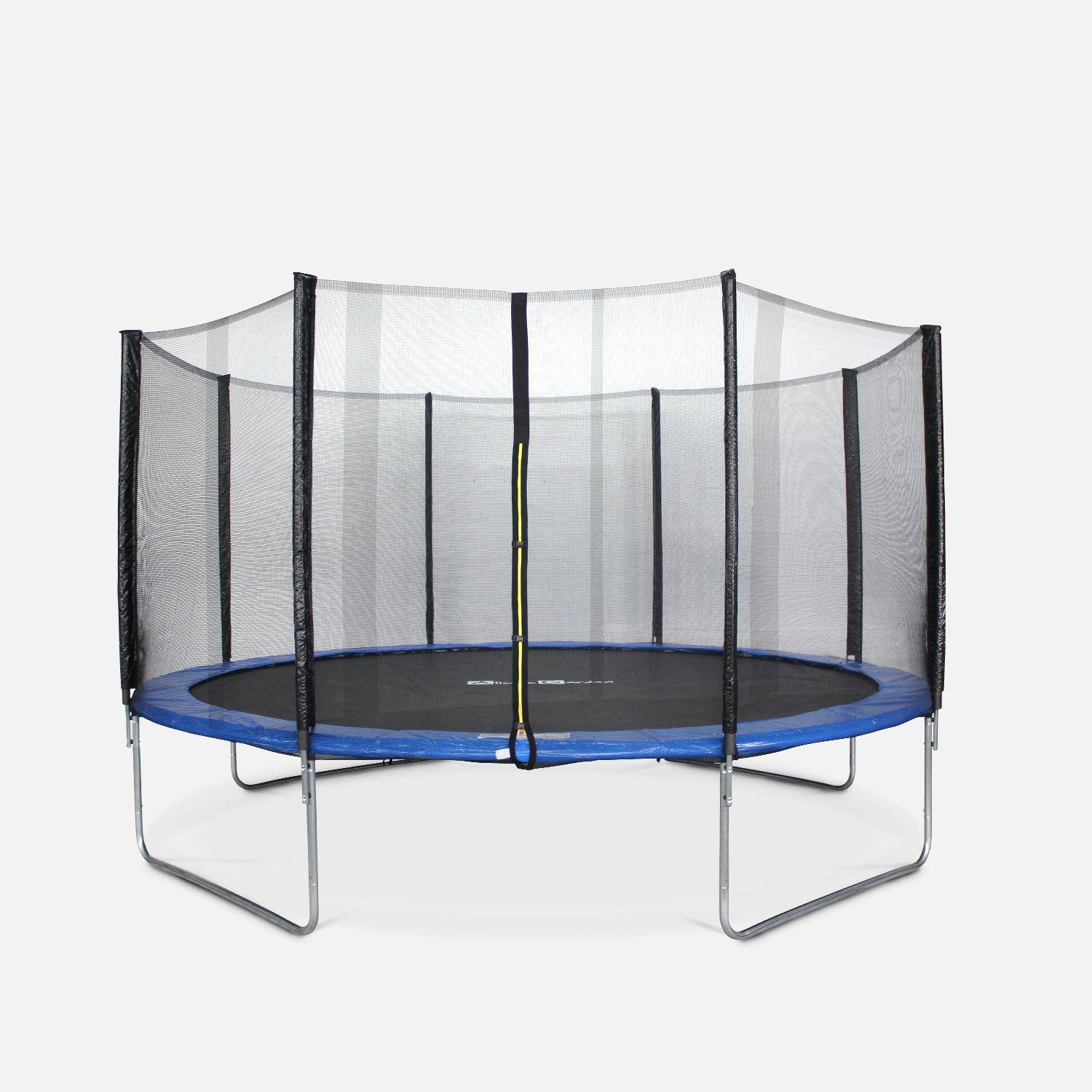 13ft trampoline with safety net Blue