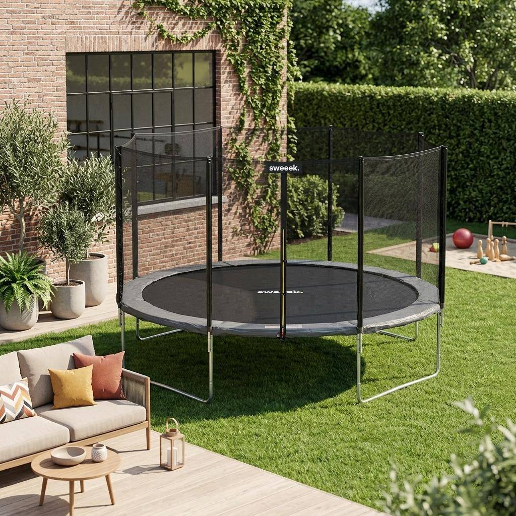 Trampoline Venus Ø 430 cm en veiligheidsnet Photo1