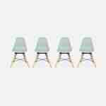 Lot de 4 chaises grises pour enfants, bois hêtre, L30.5x P36 x H56cm, CHARLIE Photo1