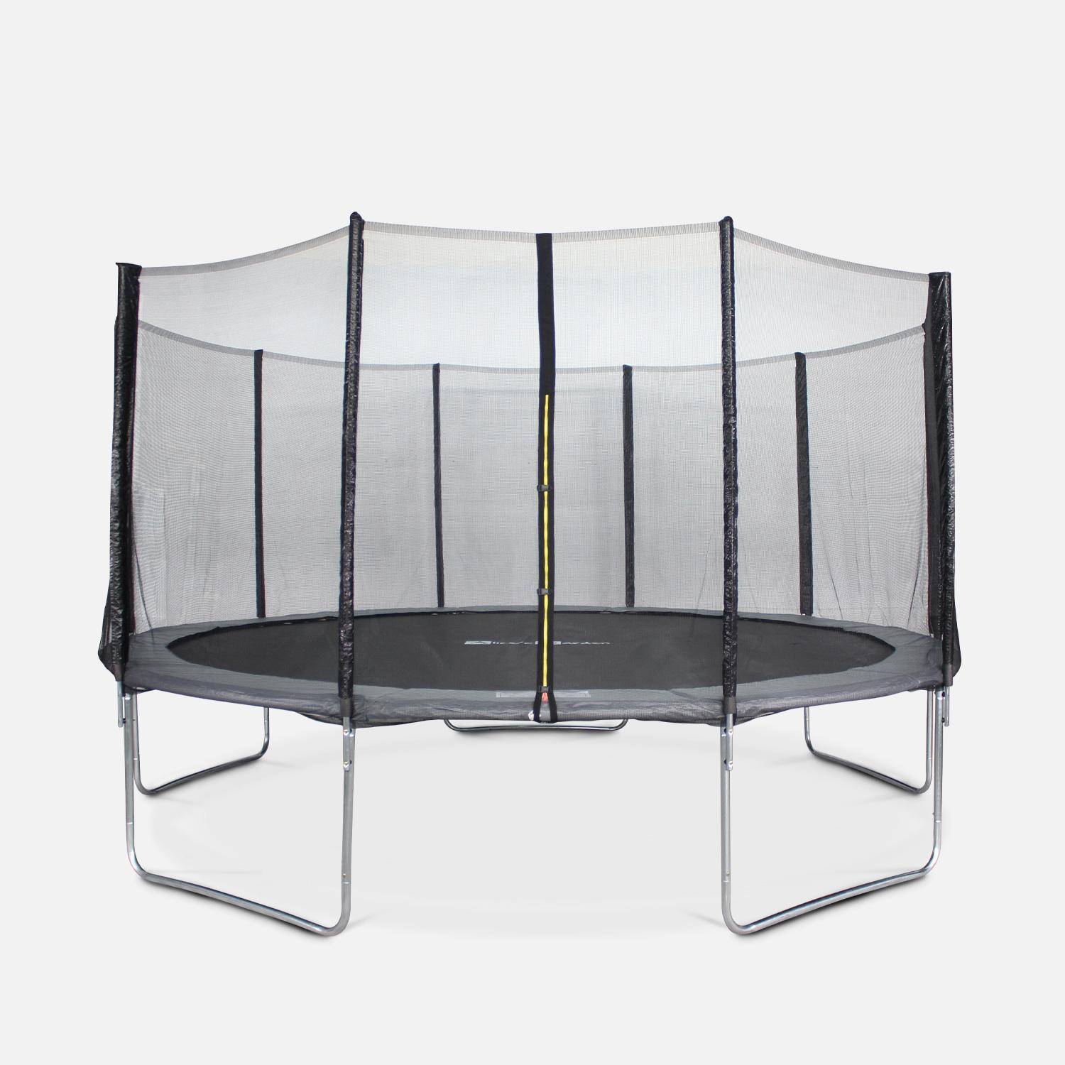 Cama elástica con red de protección de 460cm Gris - 455x455x90 cm,sweeek,Photo2