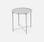 Tavolino Alexia ⌀46cm in acciaio verniciato a polvere, grigio tortora | sweeek