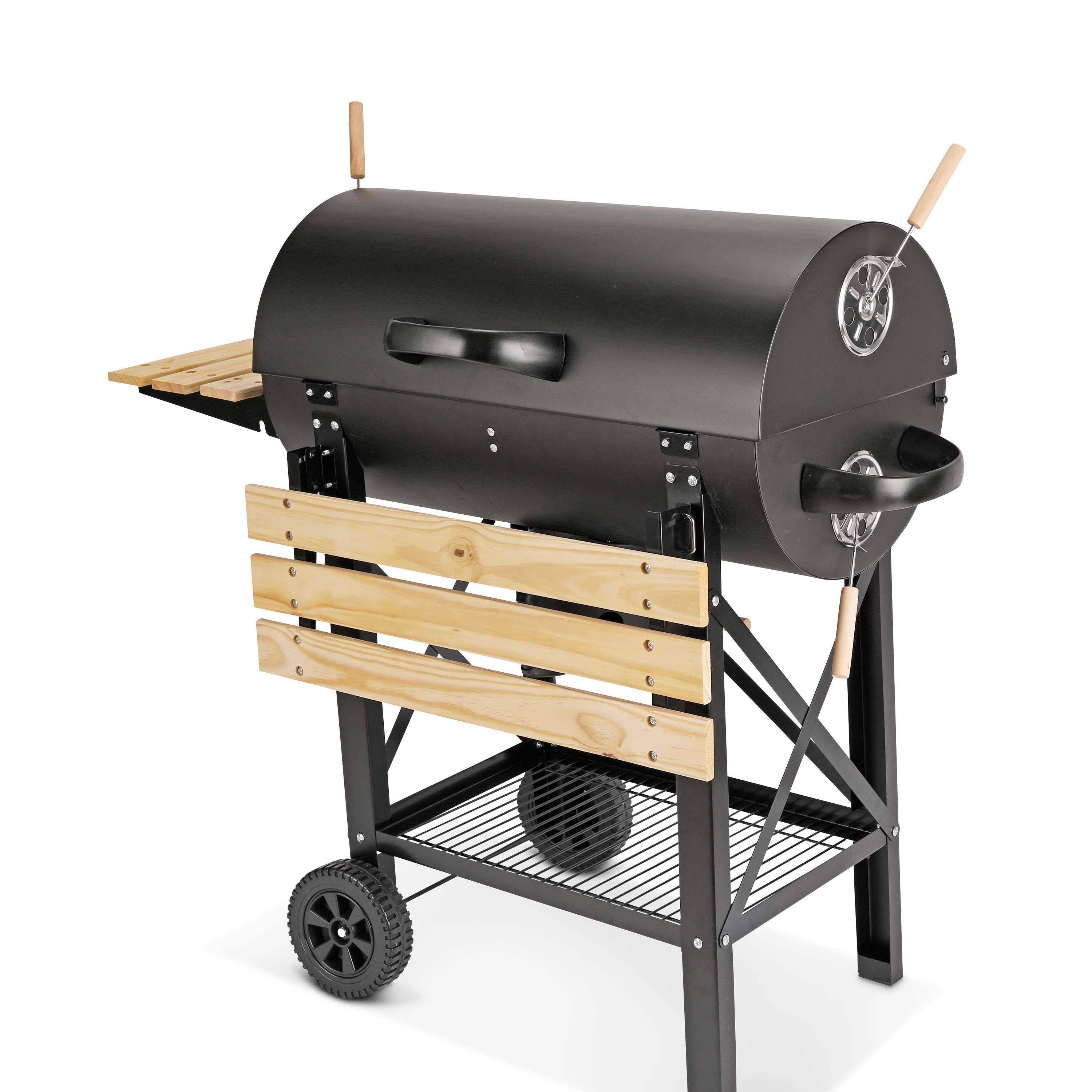 Barbacoa de carbón, Serge, Negro, 115x75x122 cm Photo2