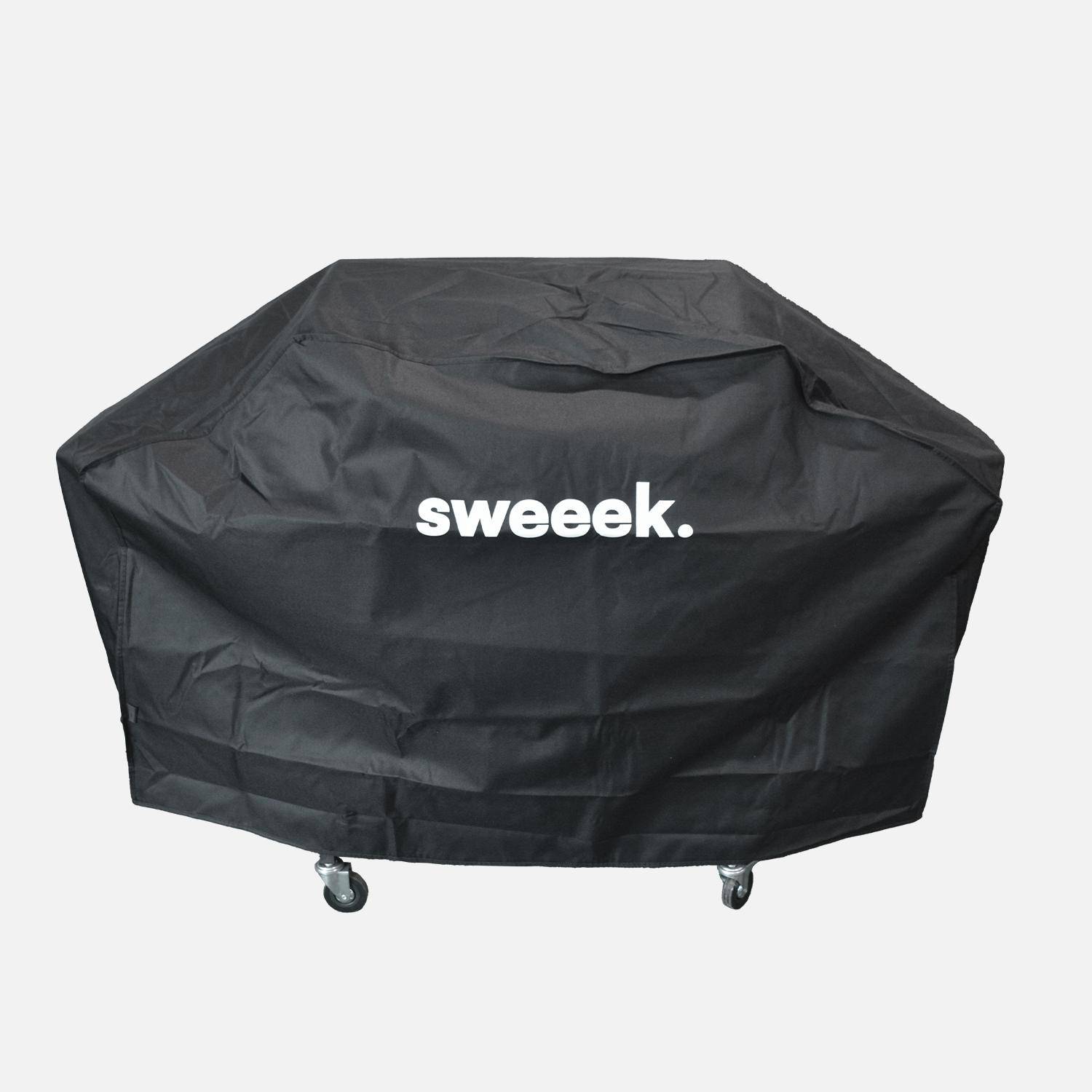Housse en polyester et PVC pour barbecues Albert, Richelieu 3, Bazin 4 et Treville 6, bâche de protection,sweeek,Photo2