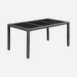 Tavola 6 : table de jardin 150cm en résine tressée avec 6 fauteuils Photo3