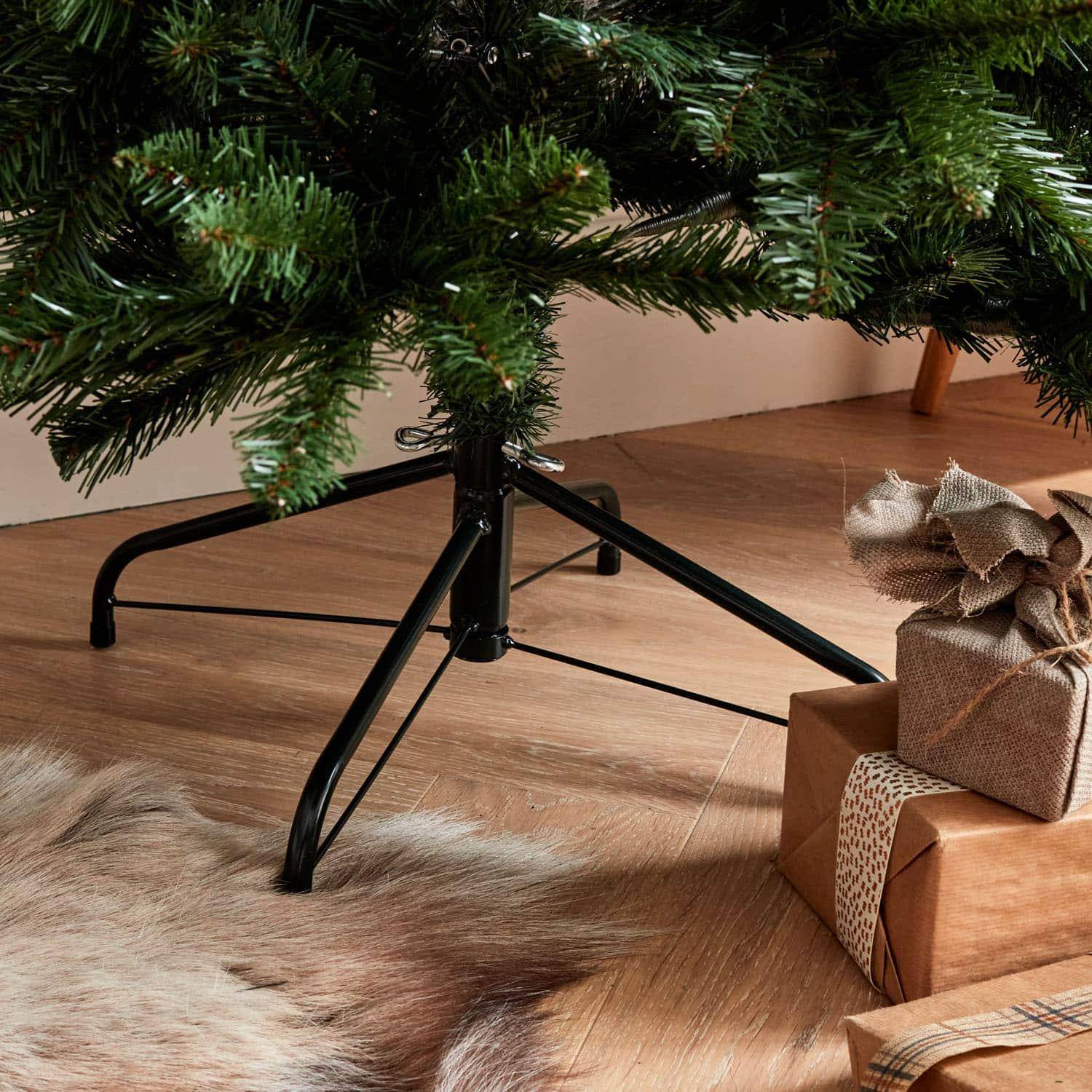 Künstlicher Weihnachtsbaum 210 cm - NANTON - konische Form, wahrheitsgetreues Aussehen, inklusive Ständer Photo4