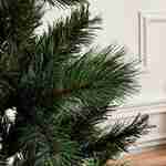 180 cm künstlicher Weihnachtsbaum - HINTON - dicht und buschig, Mix aus Nadeln, wahrheitsgetreues Aussehen, inklusive Ständer Photo3