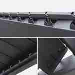 Pergola bioclimatica grigio antracite - Triomphe - 300x400cm, alluminio, con lamelle orientabili Photo9