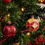 Árvore de Natal artificial com kit de decoração - Toronto 150cm - verde com decorações vermelhas e douradas Photo2