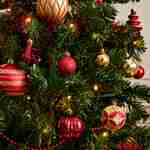 Árvore de Natal artificial com kit de decoração - Toronto 150cm - verde com decorações vermelhas e douradas Photo3