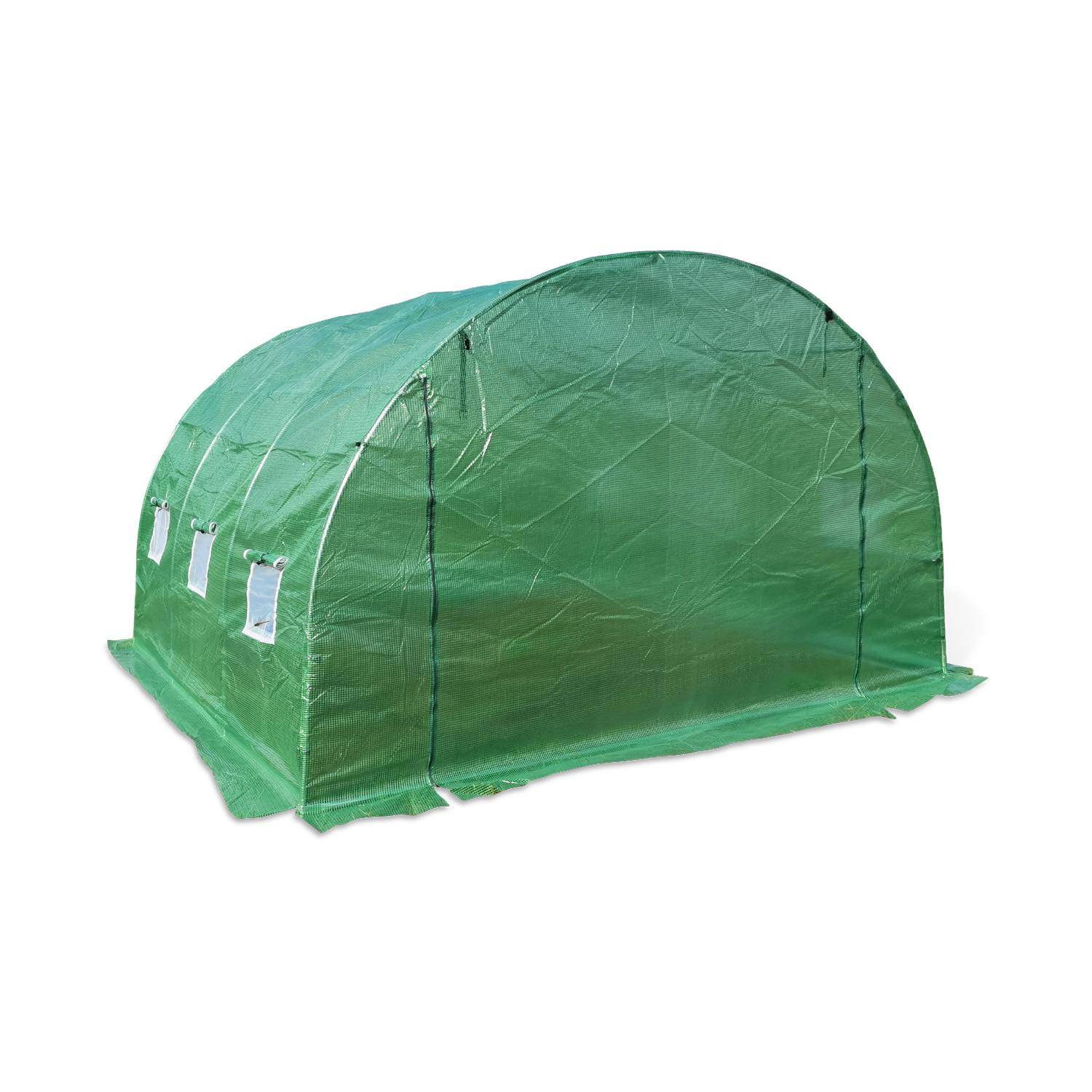 Replacement greenhouse cover - 9 sq metres - Romarin - Green  Photo2