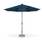 Sonnenschirm LED Ø 2,7 m Helios Entenblau, Mittelmast, integriertes Licht und Öffnungskurbel | sweeek