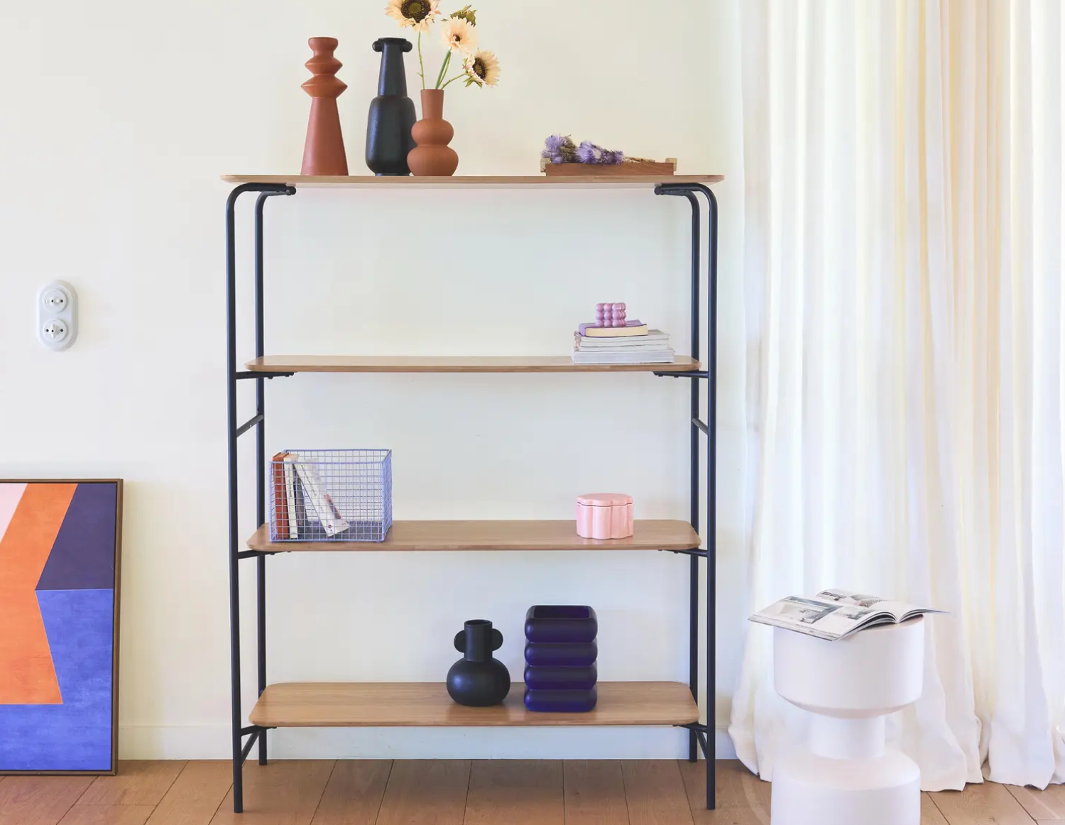 4-shelf bookcase