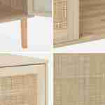 Buffet en cannage - Camargue - décor bois et cannage, 2 portes L 80 x l 40 x H110cm Photo7