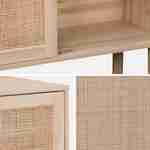 Dressoir met houtlook en webbing, 2 deuren, 80x30x68cm Photo7