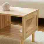 Woven rattan coffee table, 80x40x40cm, Camargue, Natural wood colour Photo2