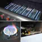 7-burner gas barbecue with 1 side burner, 146.3x53.5x109.2cm - Bazin 6 Photo5