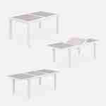 Ensemble Orlando 1 table de jardin et 6 chaises en aluminium et textilène Photo4