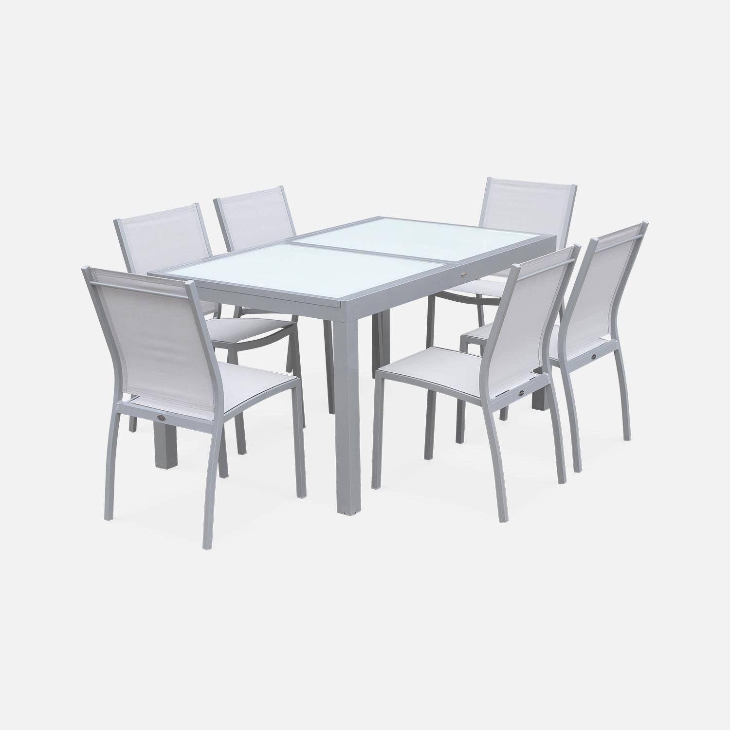 Homewell Set di 6 sedie da sala da pranzo, ergonomiche con telaio in  acciaio, moderne sedie da ristorante, semplice ed elegante, set familiare (6,  grigio e bianco) : : Casa e cucina