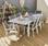 Table de jardin à rallonge extensible,  2 fauteuils, 6 chaises alu et textilène 8 places | sweeek