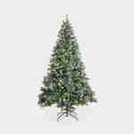 Albero di Natale artificiale deluxe da 210 cm con ghirlanda luminosa, decorazioni e supporto inclusi Photo3