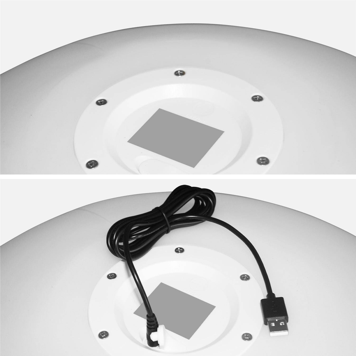Bola luminosa LED inalámbrica, interior/exterior, 16 colores - 60x60x62 cm,sweeek,Photo6