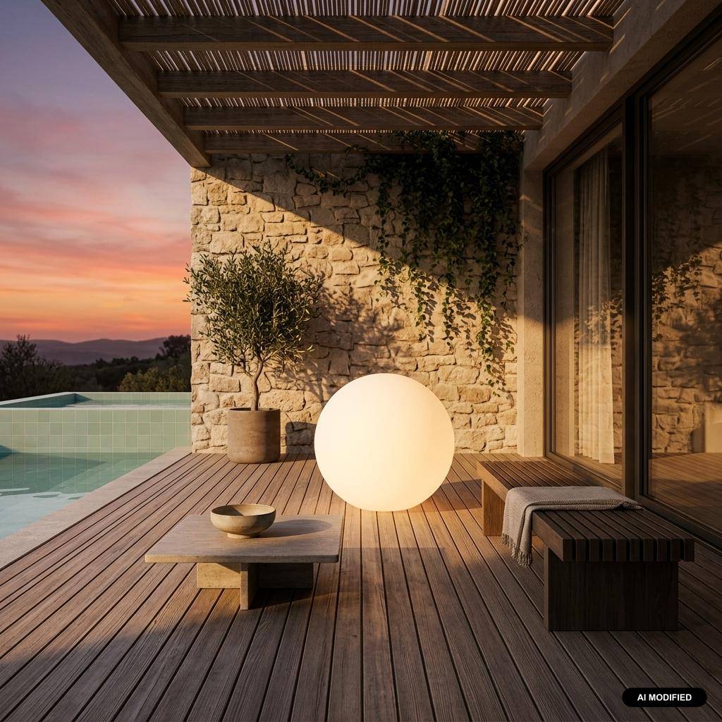 Bola luminosa LED inalámbrica, interior/exterior, 16 colores - 60x60x62 cm Photo1