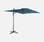 Parasol déporté rectangulaire 2x3m bleu canard  | sweeek
