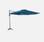 Parasol déporté octogonal Ø 350cm, bleu canard  | sweeek