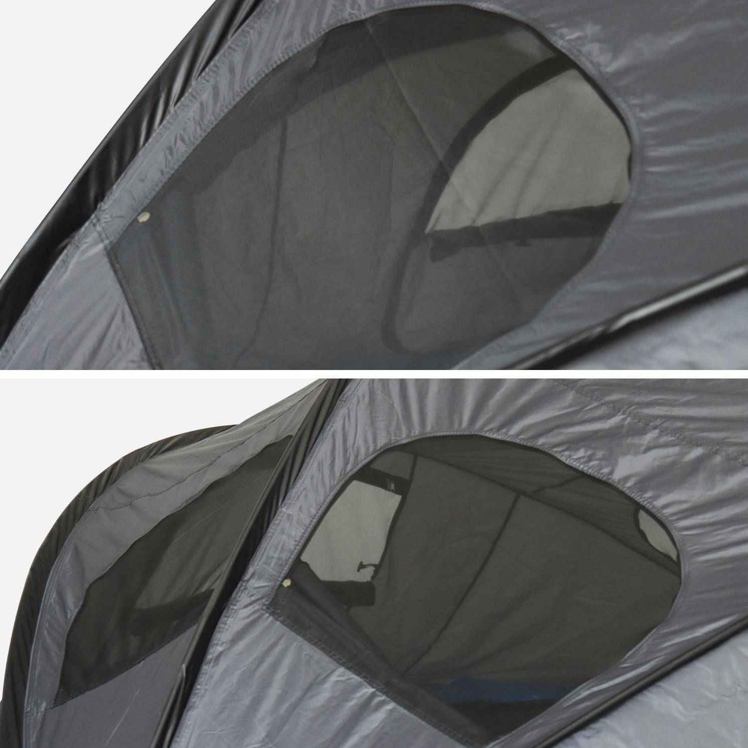 Tent voor trampoline Ø244cm (binnen- en buitennet) polyester, UV behandeld, 2 ingangen, 4 ramen & transporttas Photo4
