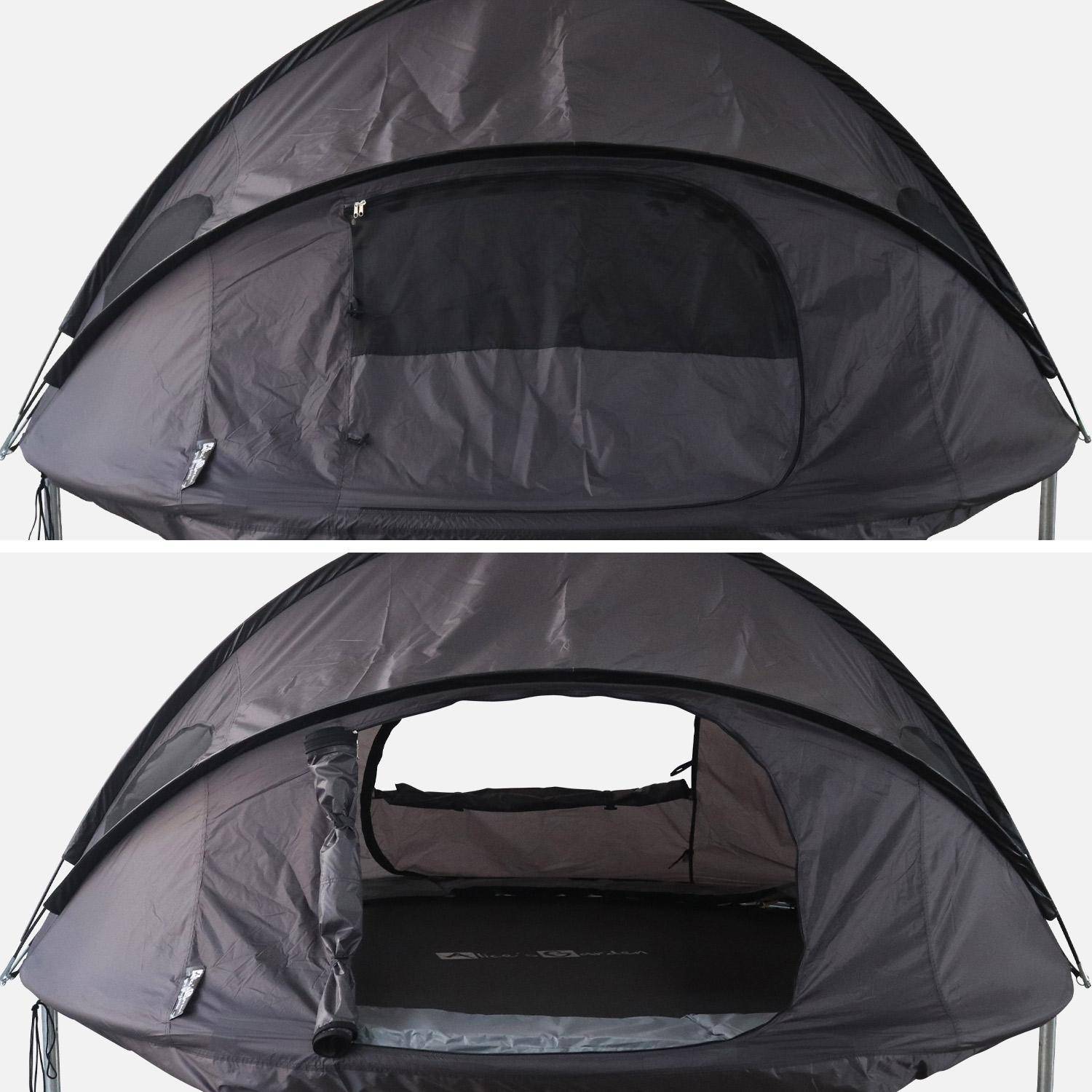 Carpa para cama elástica Ø250cm (red interior y exterior) poliéster, tratamiento UV, 2 puertas, 4 ventanas y bolsa de transporte Photo3
