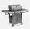Barbecue a gas Richelieu Inox, 4 bruciatori di cui 1 laterale da 14kW, grill e plancha laterale | sweeek