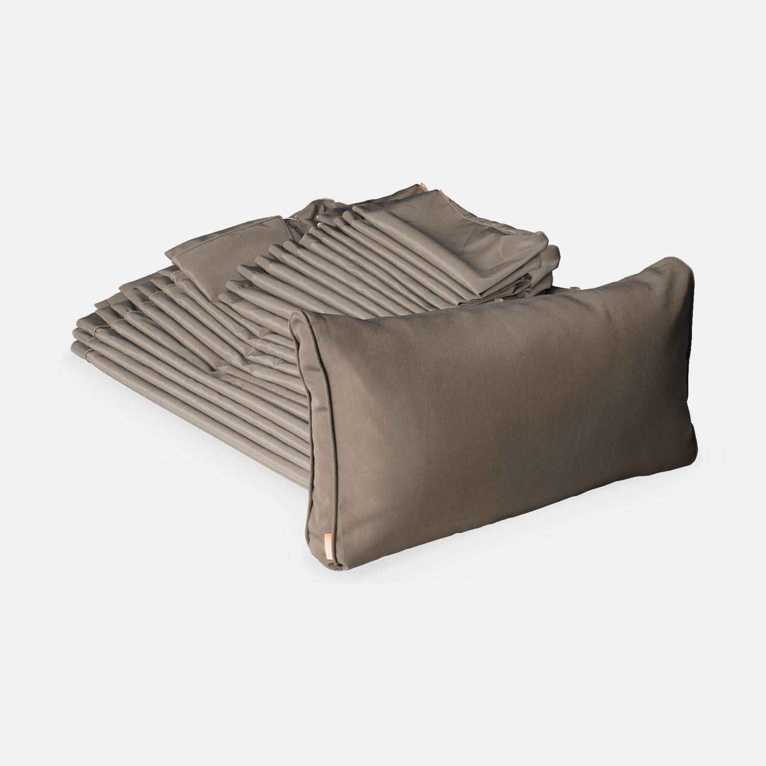 Complete set of cushion covers, Tripoli, Brown, 140x70x12 cm Photo1