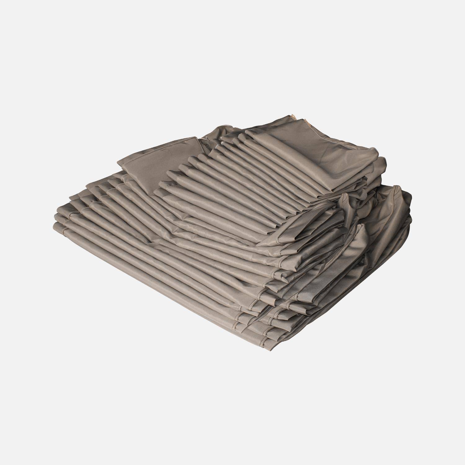 Complete set of cushion covers, Tripoli, Brown, 140x70x12 cm Photo4