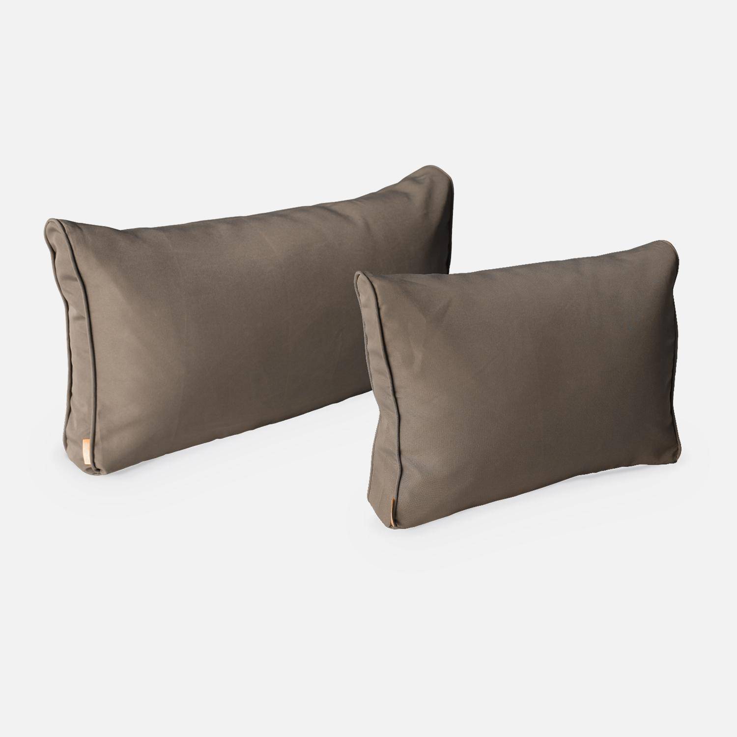 Complete set of cushion covers, Tripoli, Brown, 140x70x12 cm Photo2