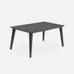 Table de jardin en résine de synthèse - Lima 160 - Rectangulaire, graphite, 160 cm 4-6 personnes  Photo1
