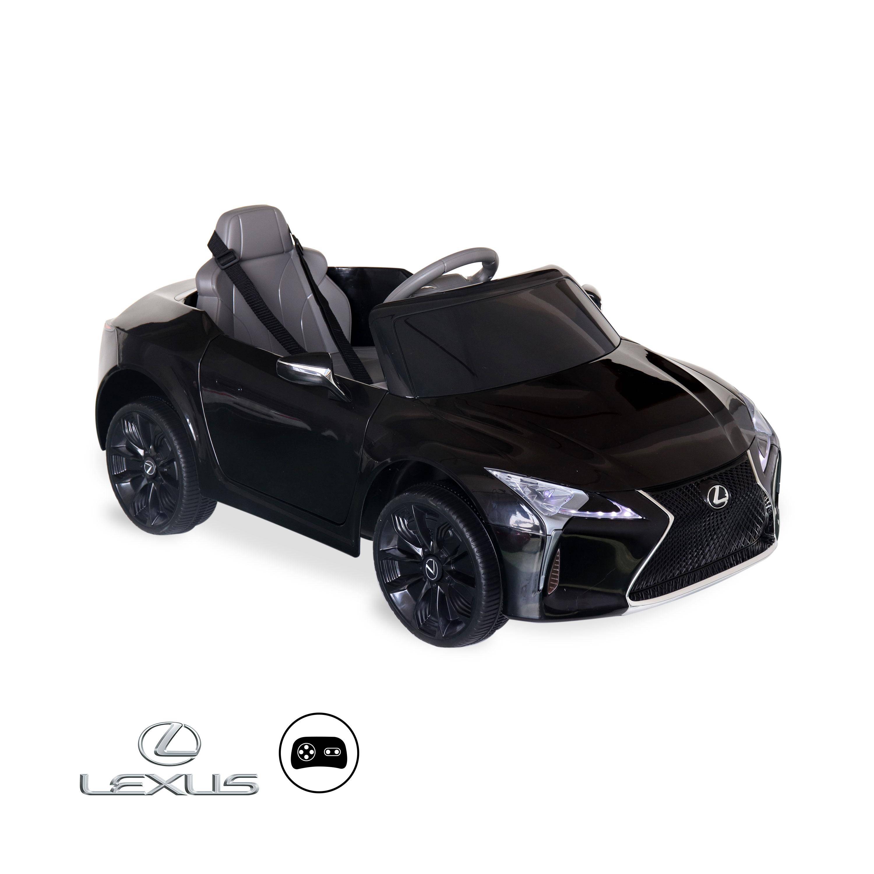 Children's electric car 12V, 1 seat, 4x4 with car radio and remote control - Lexus LC500 - Black,sweeek,Photo1