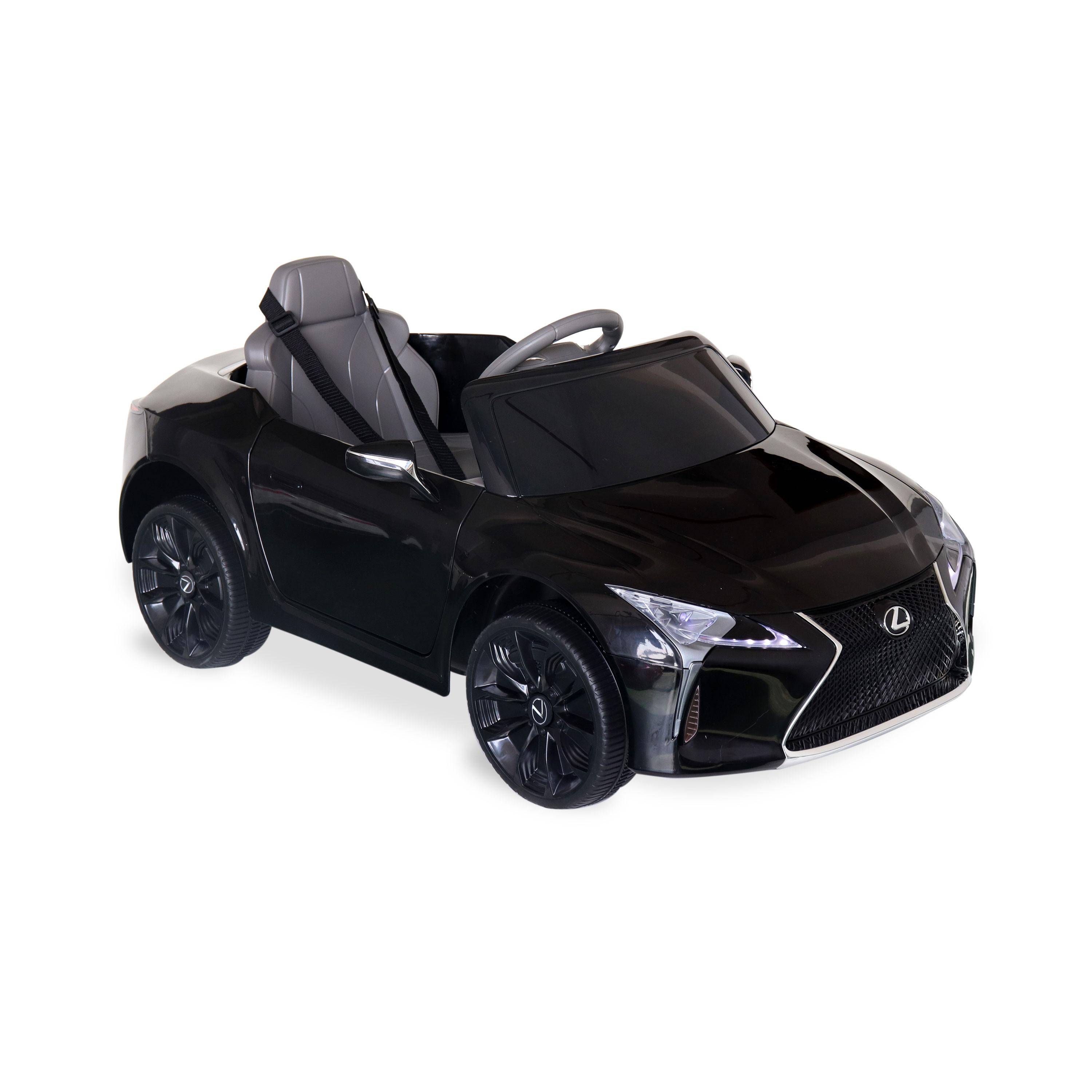 Children's electric car 12V, 1 seat, 4x4 with car radio and remote control - Lexus LC500 - Black,sweeek,Photo2
