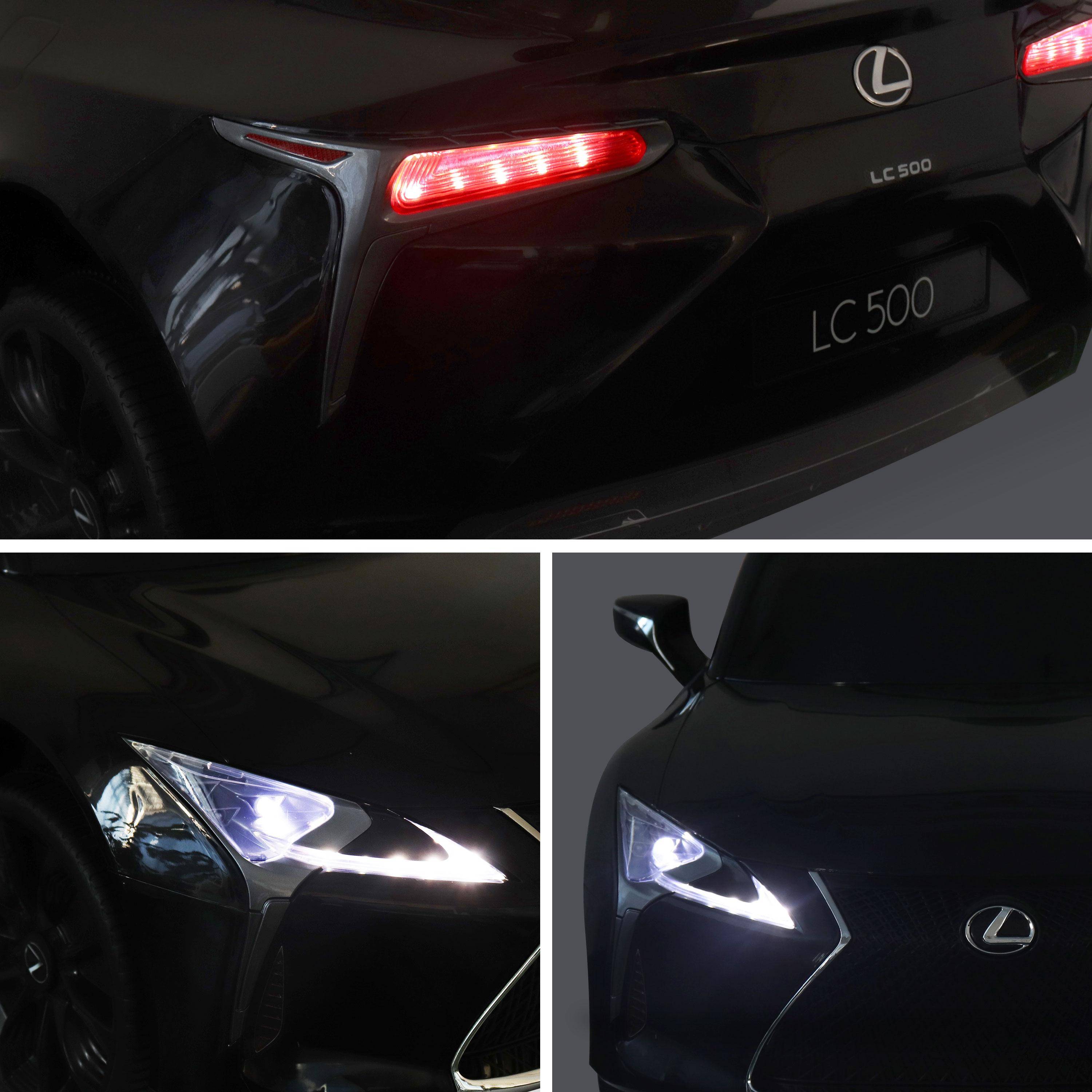 Children's electric car 12V, 1 seat, 4x4 with car radio and remote control - Lexus LC500 - Black,sweeek,Photo6