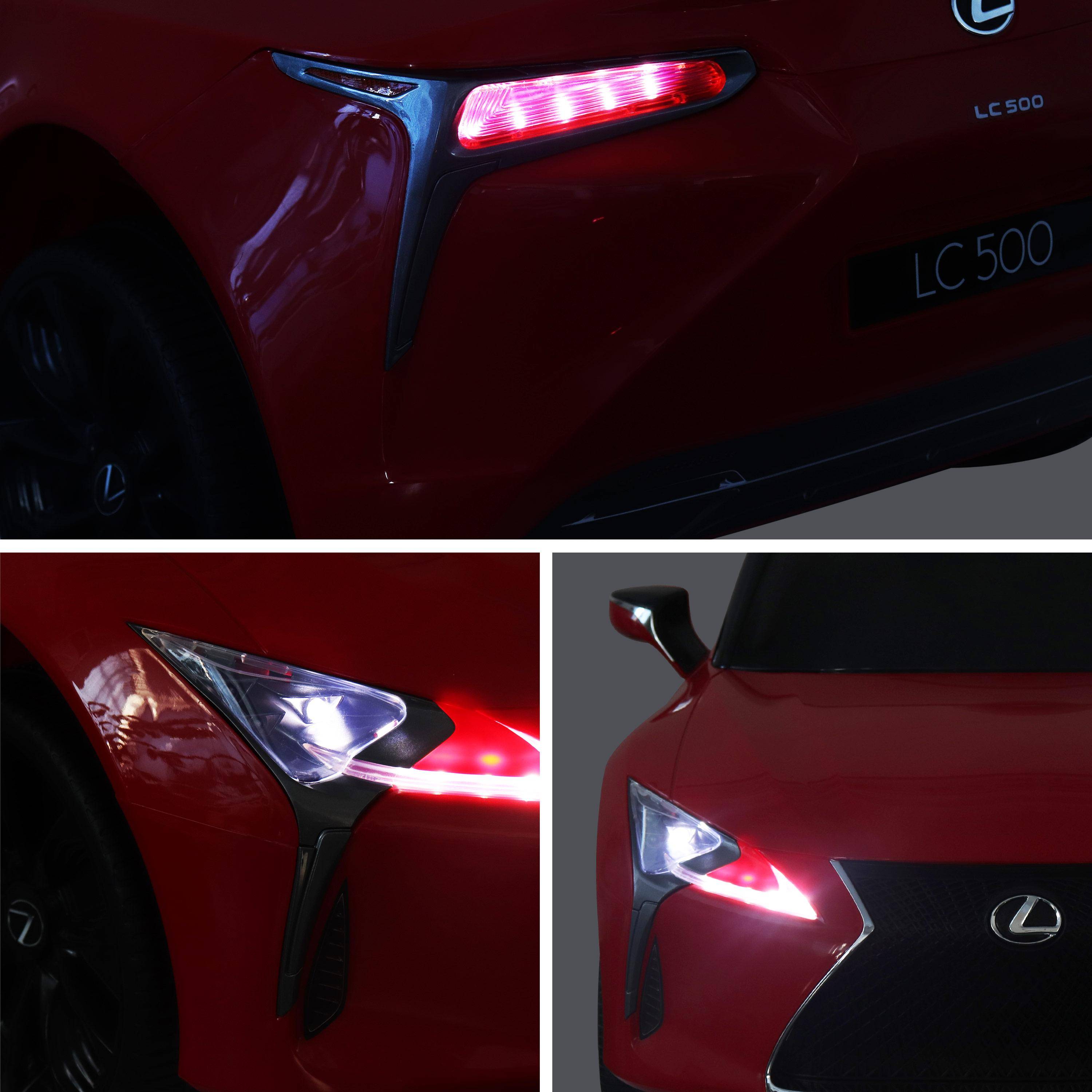 Children's electric car 12V, 1 seat, 4x4 with car radio and remote control - Lexus LC500 - Red Photo6