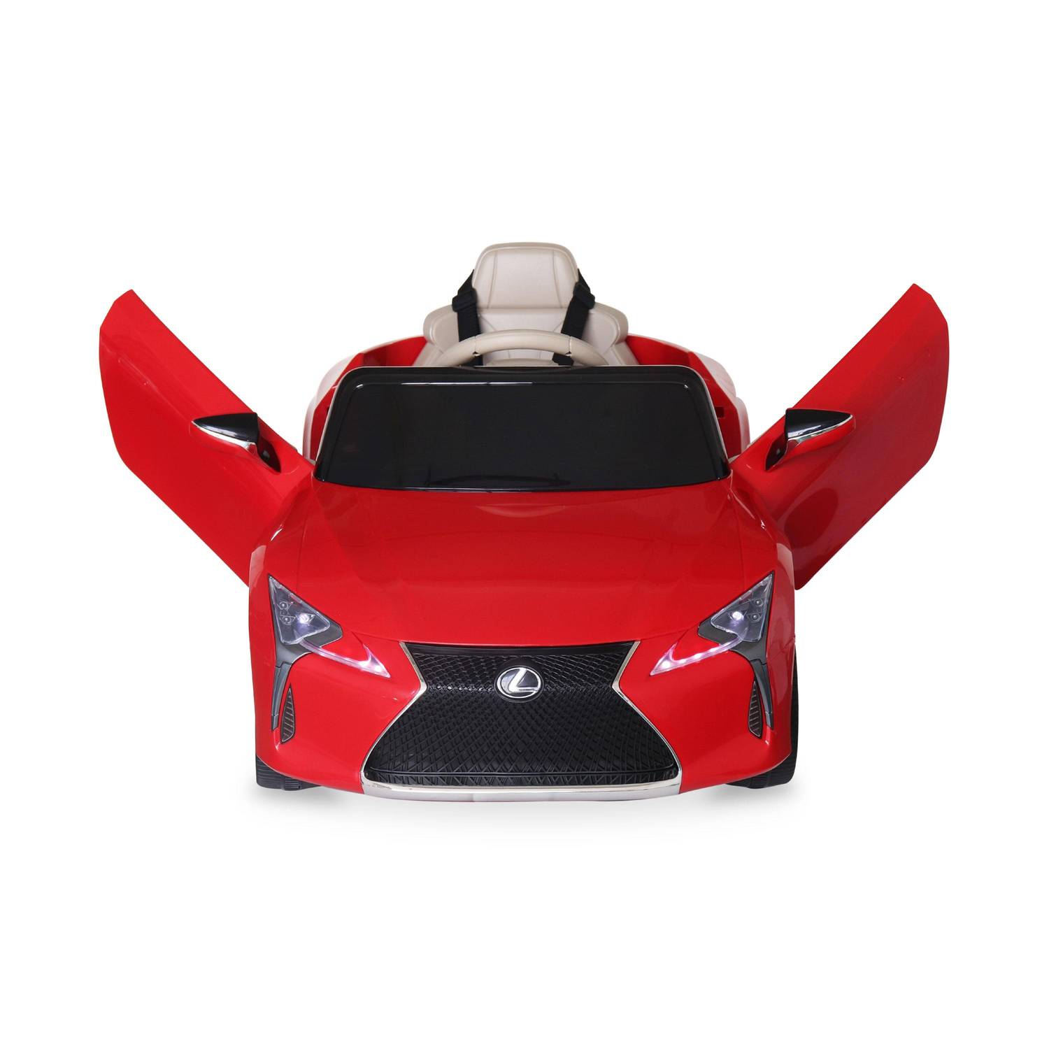 Children's electric car 12V, 1 seat, 4x4 with car radio and remote control - Lexus LC500 - Red Photo4