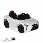 Children's electric car 12V, 1 seat, 4x4 with car radio and remote control - Lexus LC500 - White Photo1