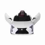 Children's electric car 12V, 1 seat, 4x4 with car radio and remote control - Lexus LC500 - White Photo3