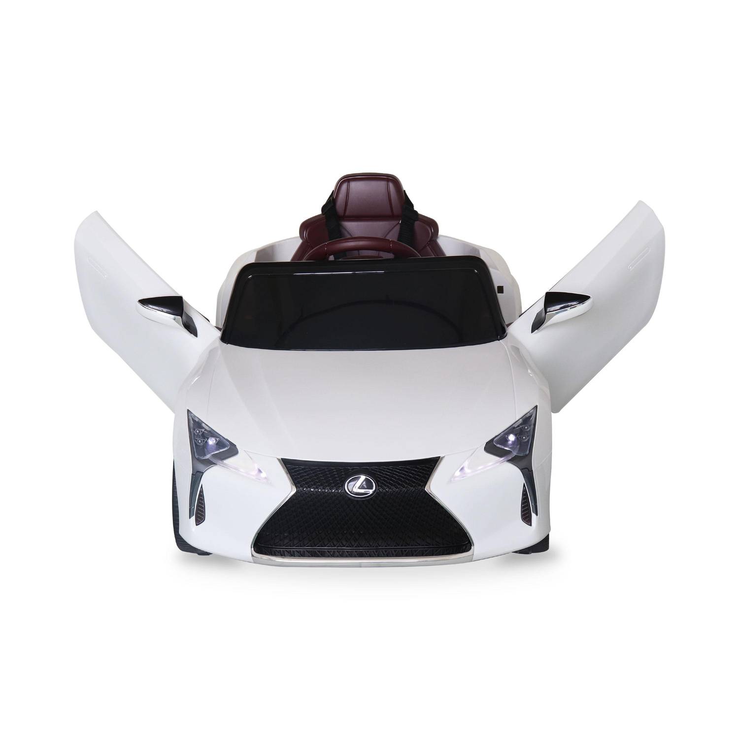 Children's electric car 12V, 1 seat, 4x4 with car radio and remote control - Lexus LC500 - White Photo3