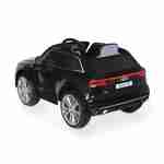 Children's electric car 12V, 1 seat with car radio and remote control - AUDI Q8 - Black Photo3