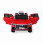 Children's electric car 12V, 1 seat with car radio and remote control - AUDI Q8 - Red Photo2