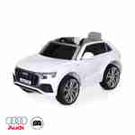 Children's electric car 12V, 1 seat with car radio and remote control - AUDI Q8 - White Photo1