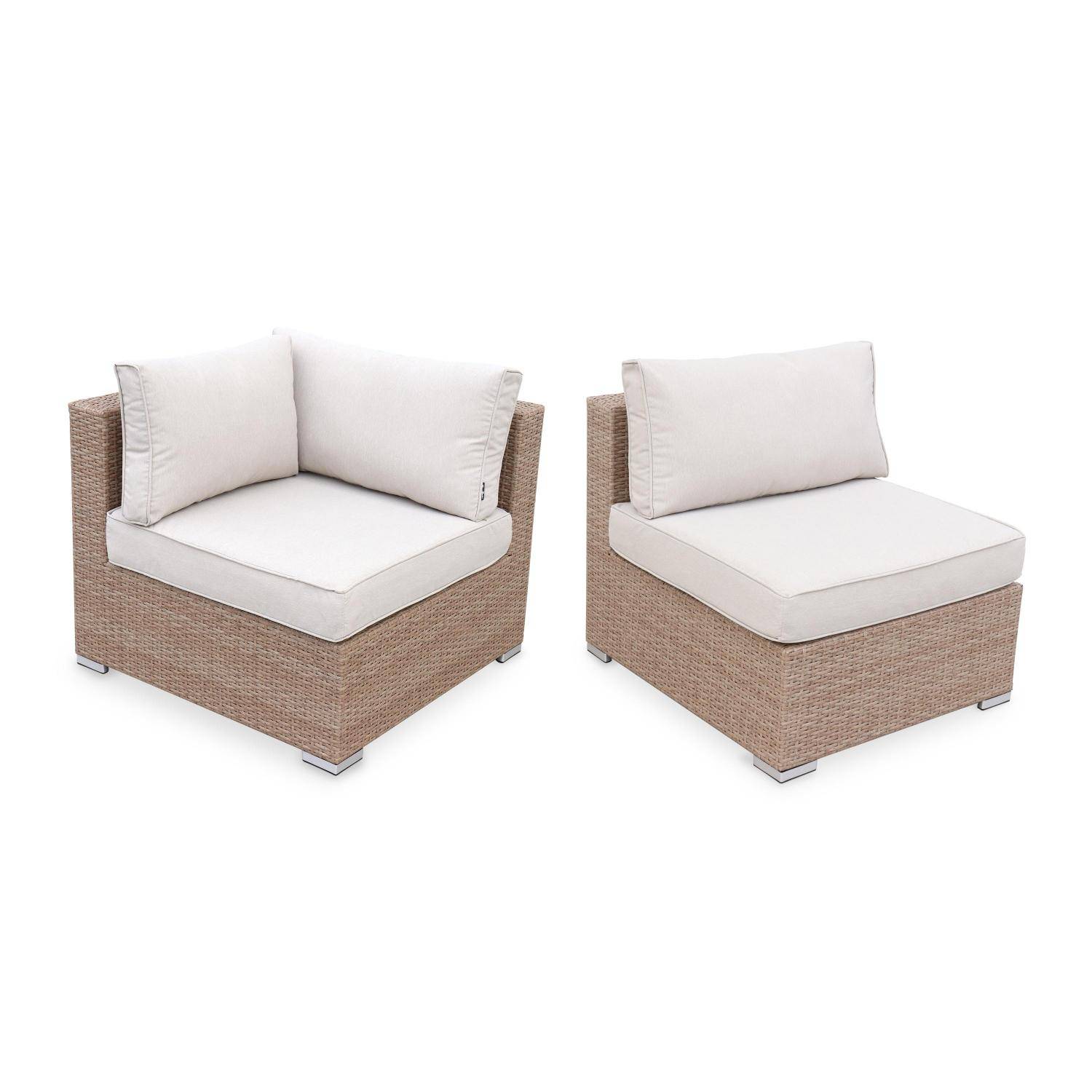8-10-seater premium polyrattan garden sofa set Beige 303.5x82x67 cm - Venezia,sweeek,Photo5